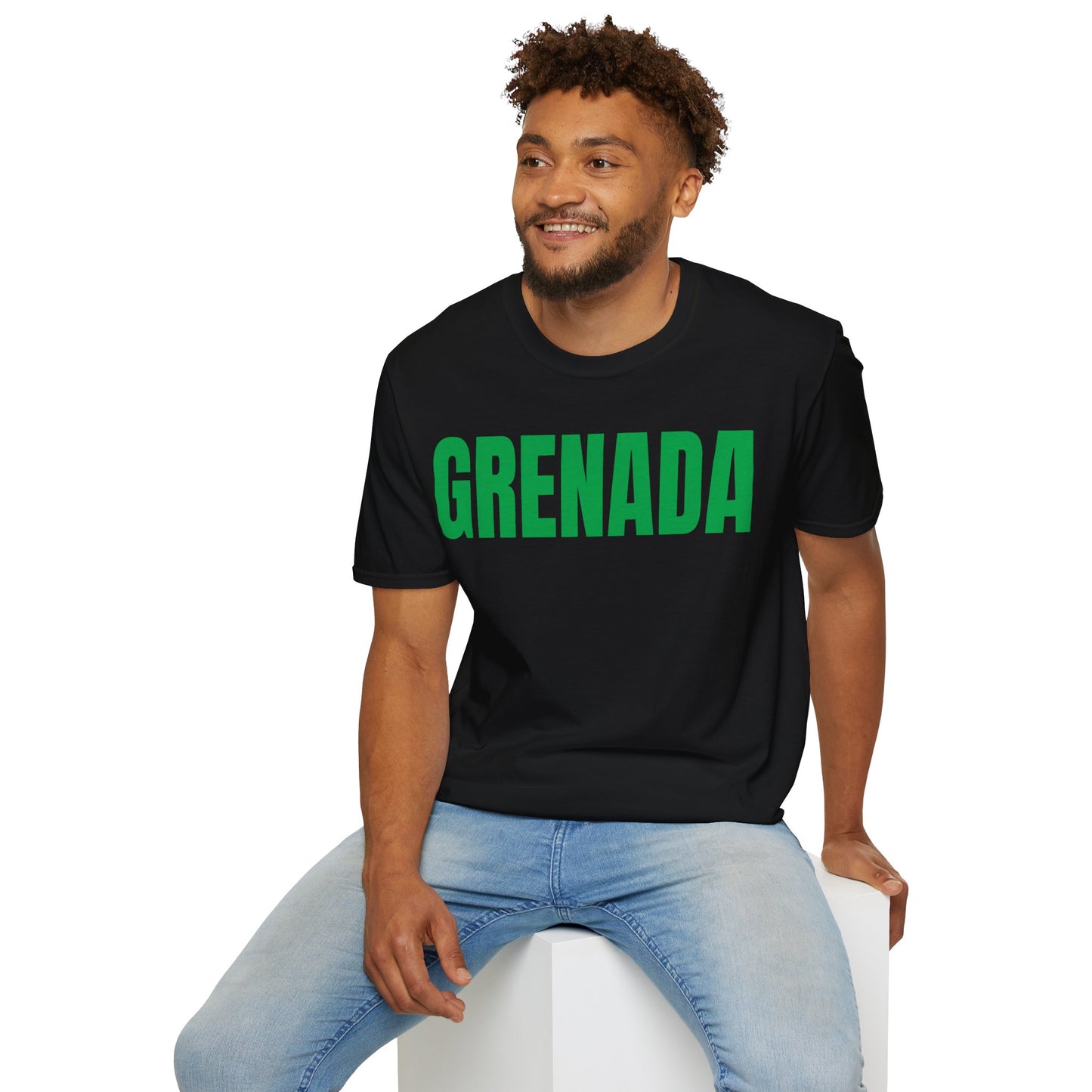 Grenada Motto Series GREEN TEXT Unisex T-Shirt