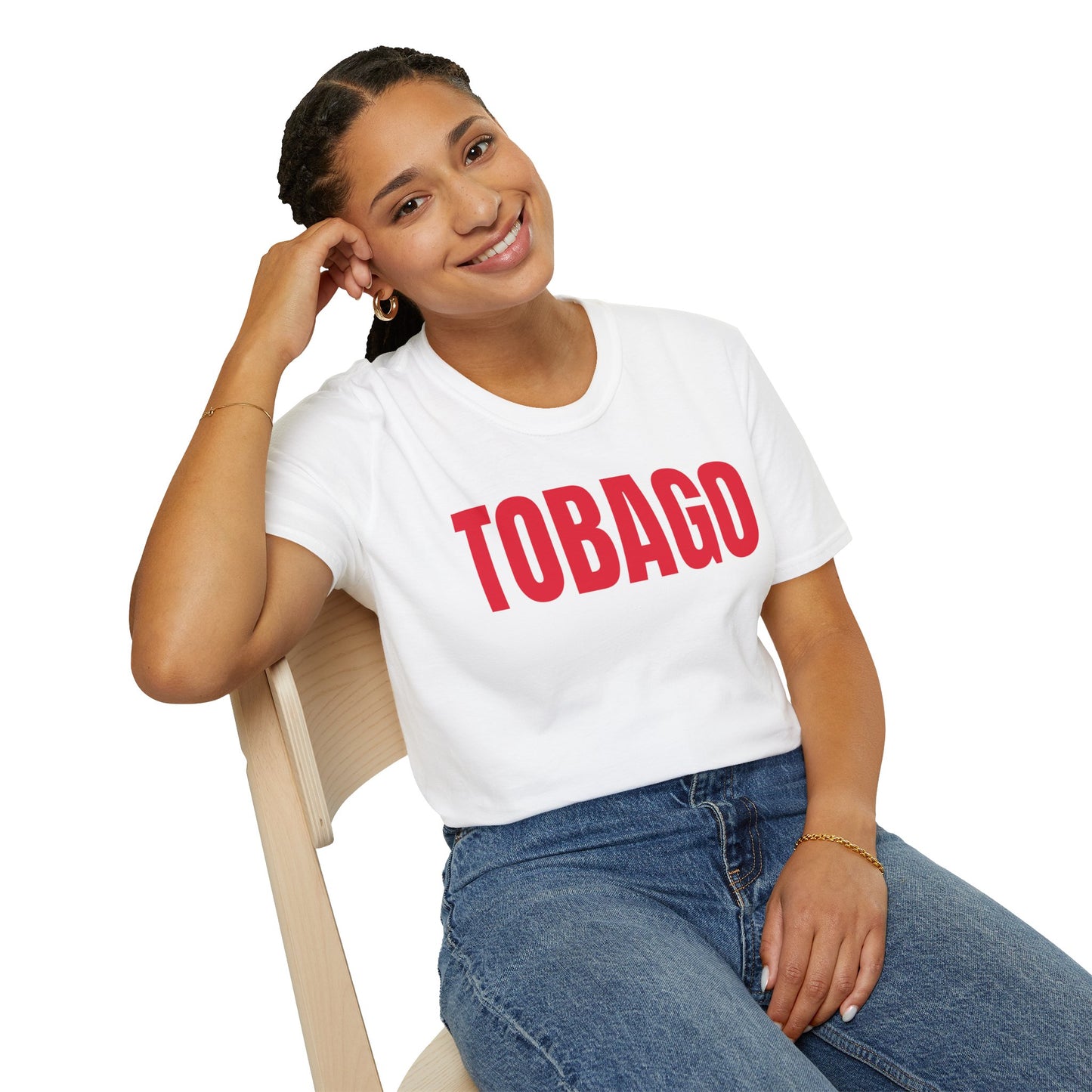 Tobago Motto Series RED TEXT Unisex T-Shirt