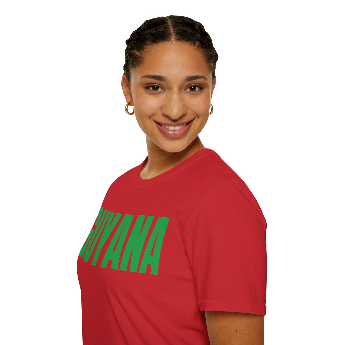 Guyana Motto Series GREEN TEXT Unisex T-Shirt