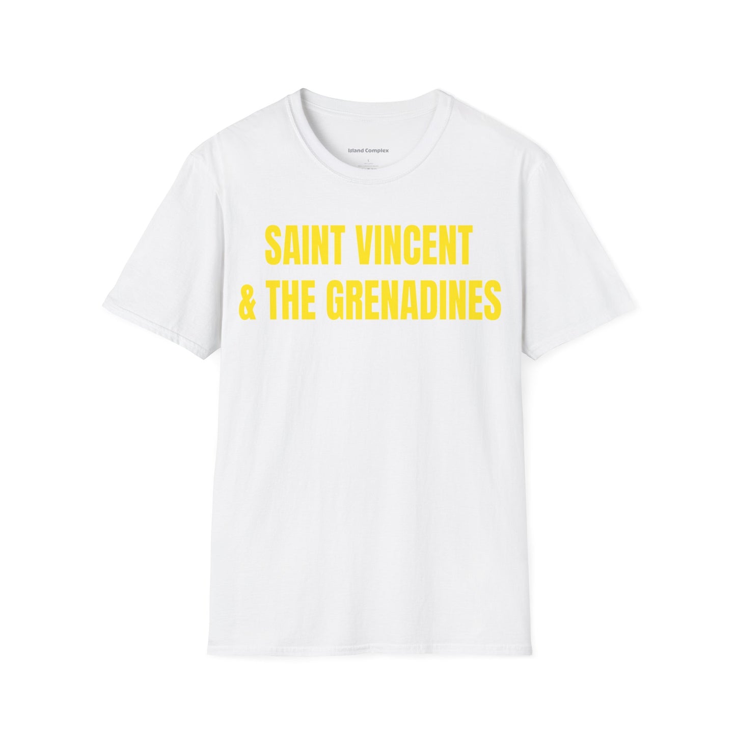 Saint Vincent Motto Series YELLOW TEXT Unisex T-Shirt