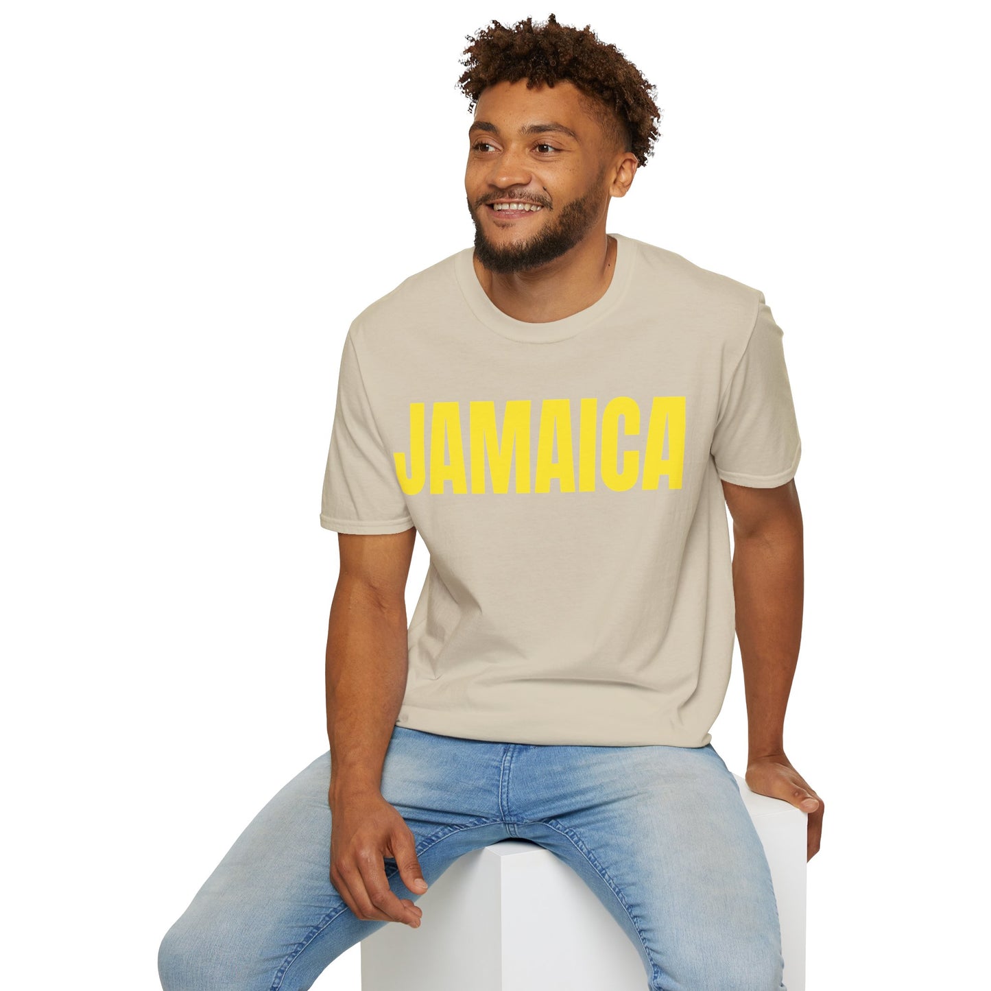 Jamaica YELLOW TEXT Unisex T-Shirt