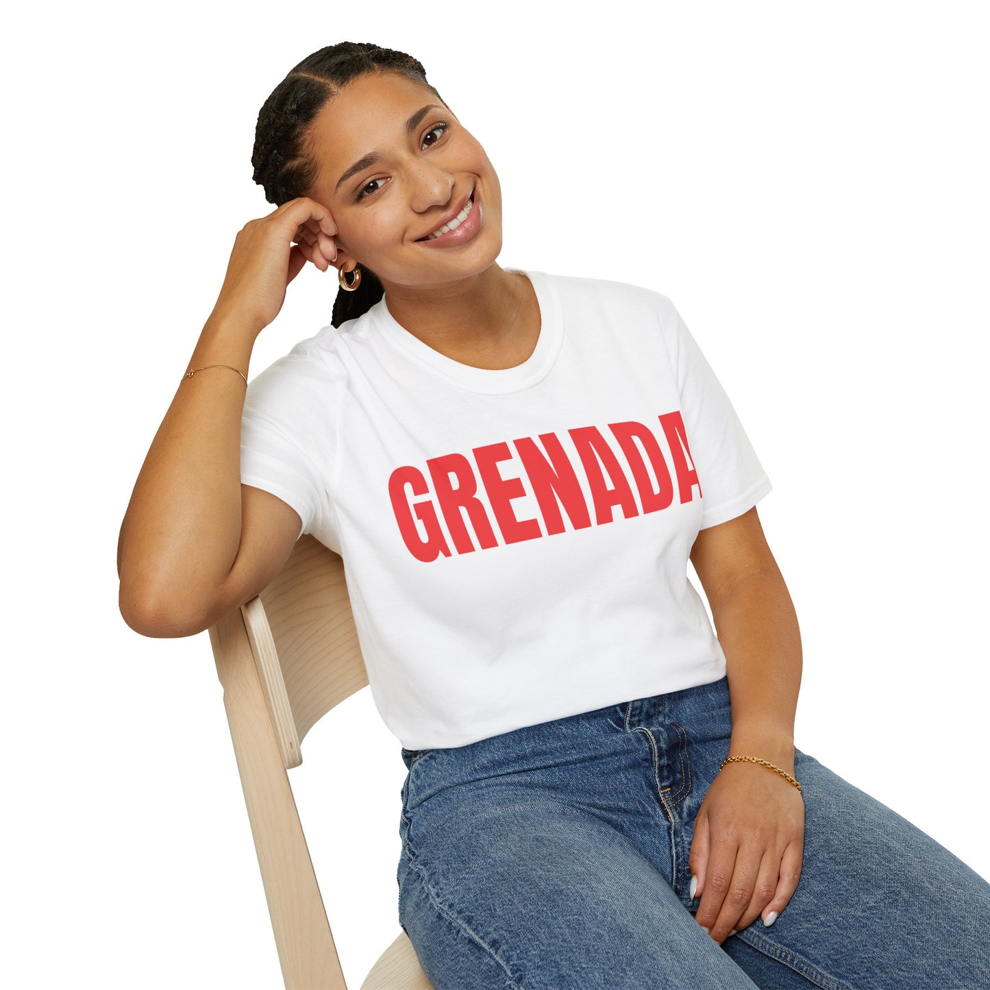 Grenada RED TEXT Unisex T-Shirt