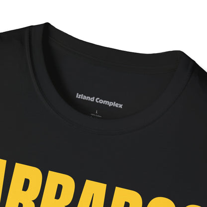 Barbados YELLOW TEXT Unisex T-Shirt