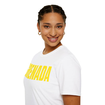 Grenada Motto Series YELLOW TEXT Unisex T-Shirt