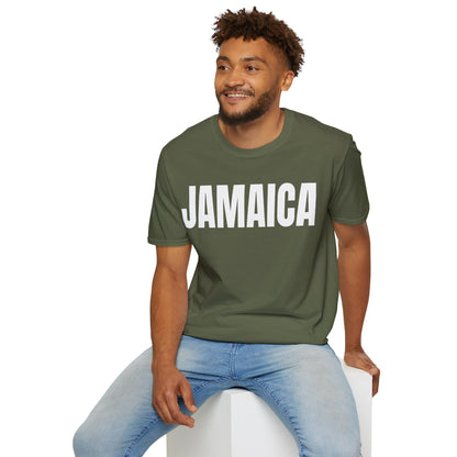 Jamaica Motto Series WHITE TEXT Unisex T-Shirt