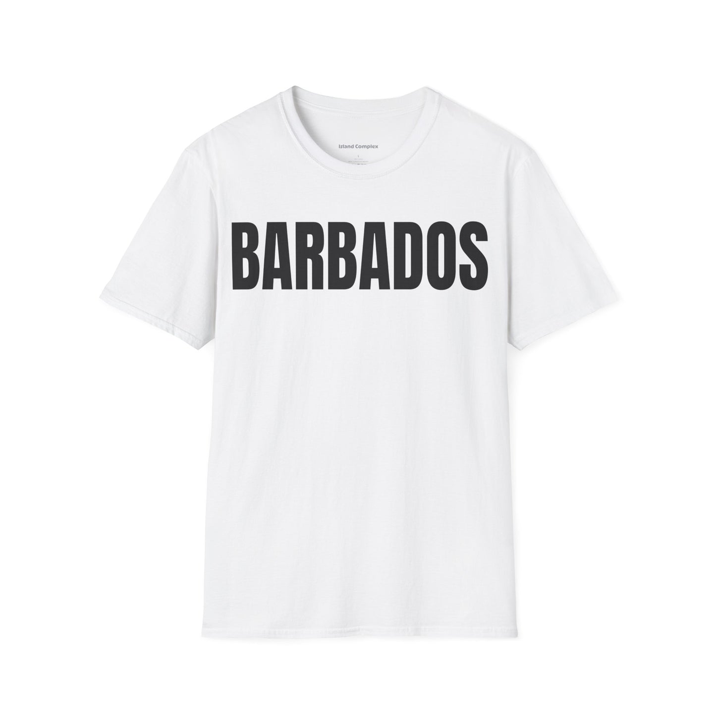 Barbados BLACK TEXT Unisex T-Shirt