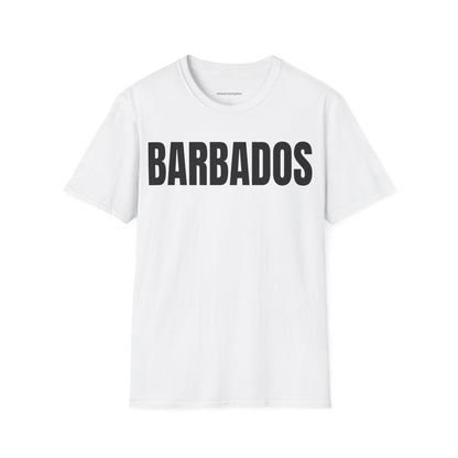 Barbados BLACK TEXT Unisex T-Shirt