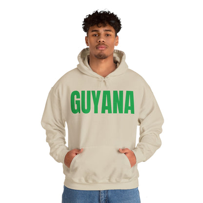 Guyana GREEN TEXT Unisex Heavy Blend™ Hooded Sweatshirt