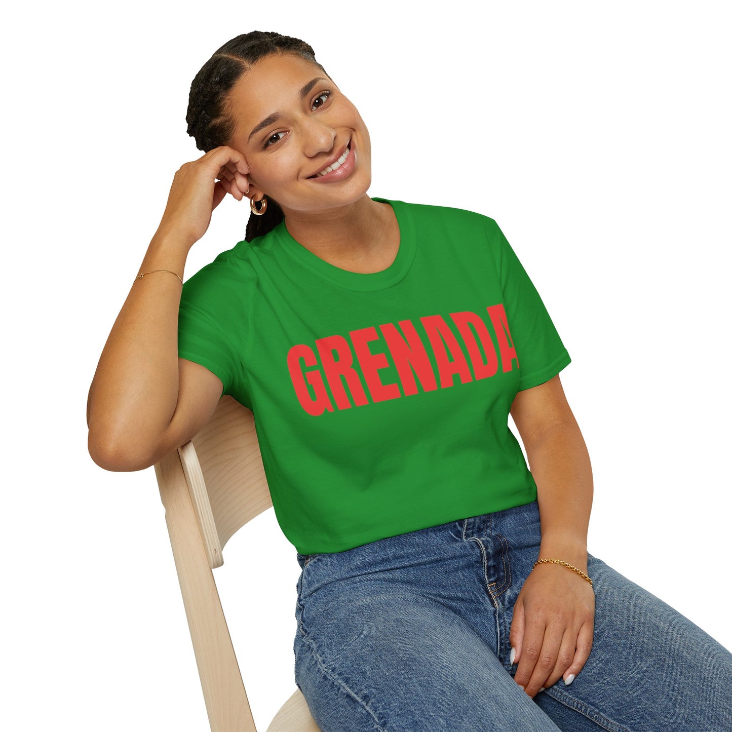 Grenada Motto Series RED TEXT Unisex T-Shirt