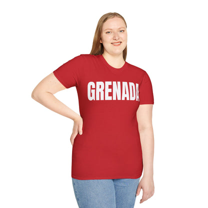 Grenada WHITE TEXT Unisex T-Shirt