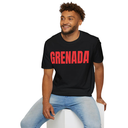 Grenada RED TEXT Unisex T-Shirt