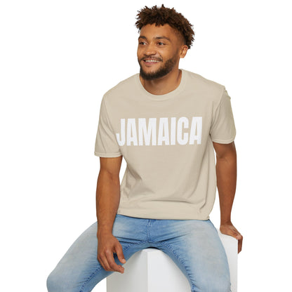 Jamaica WHITE TEXT Unisex T-Shirt