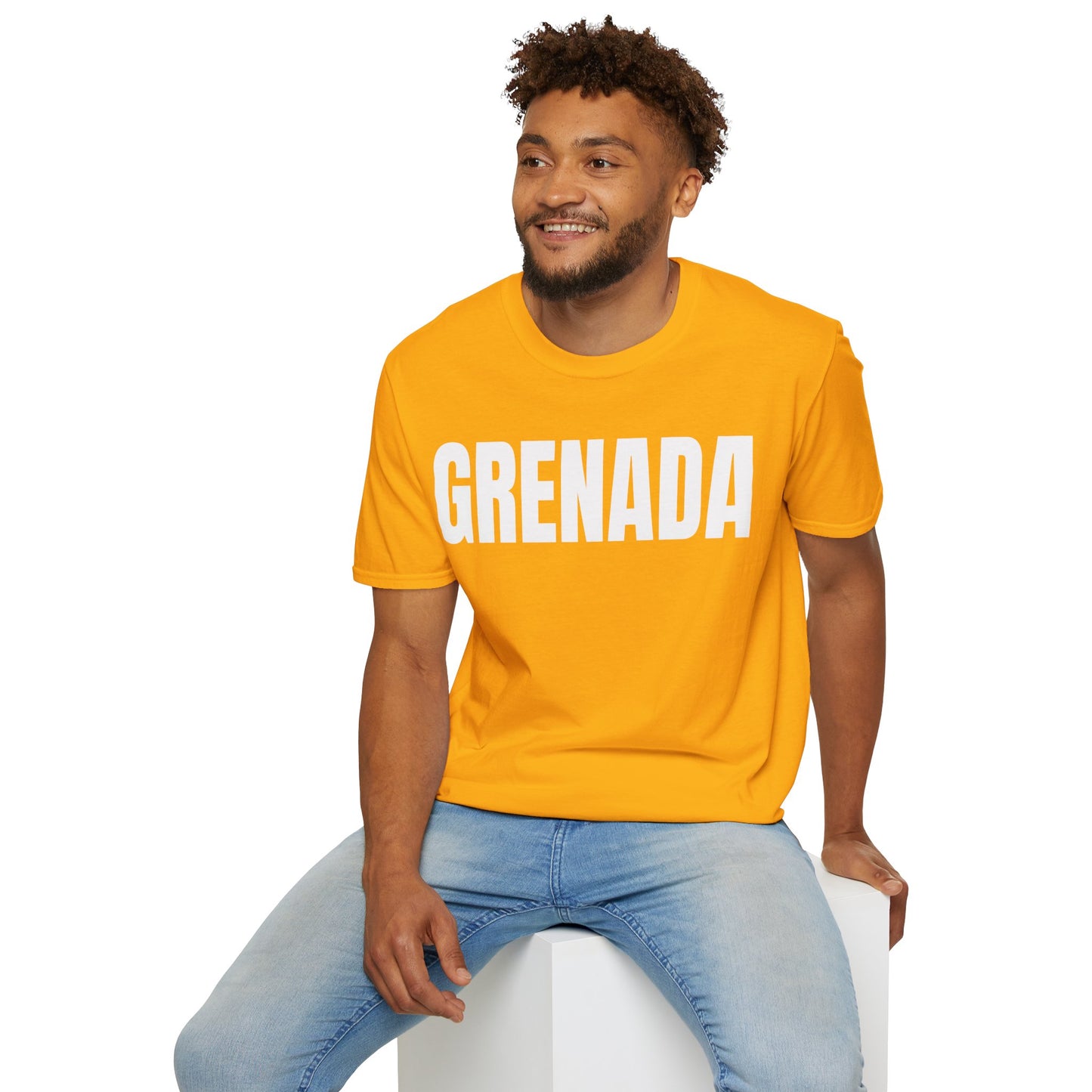 Grenada Motto Series WHITE TEXT Unisex T-Shirt