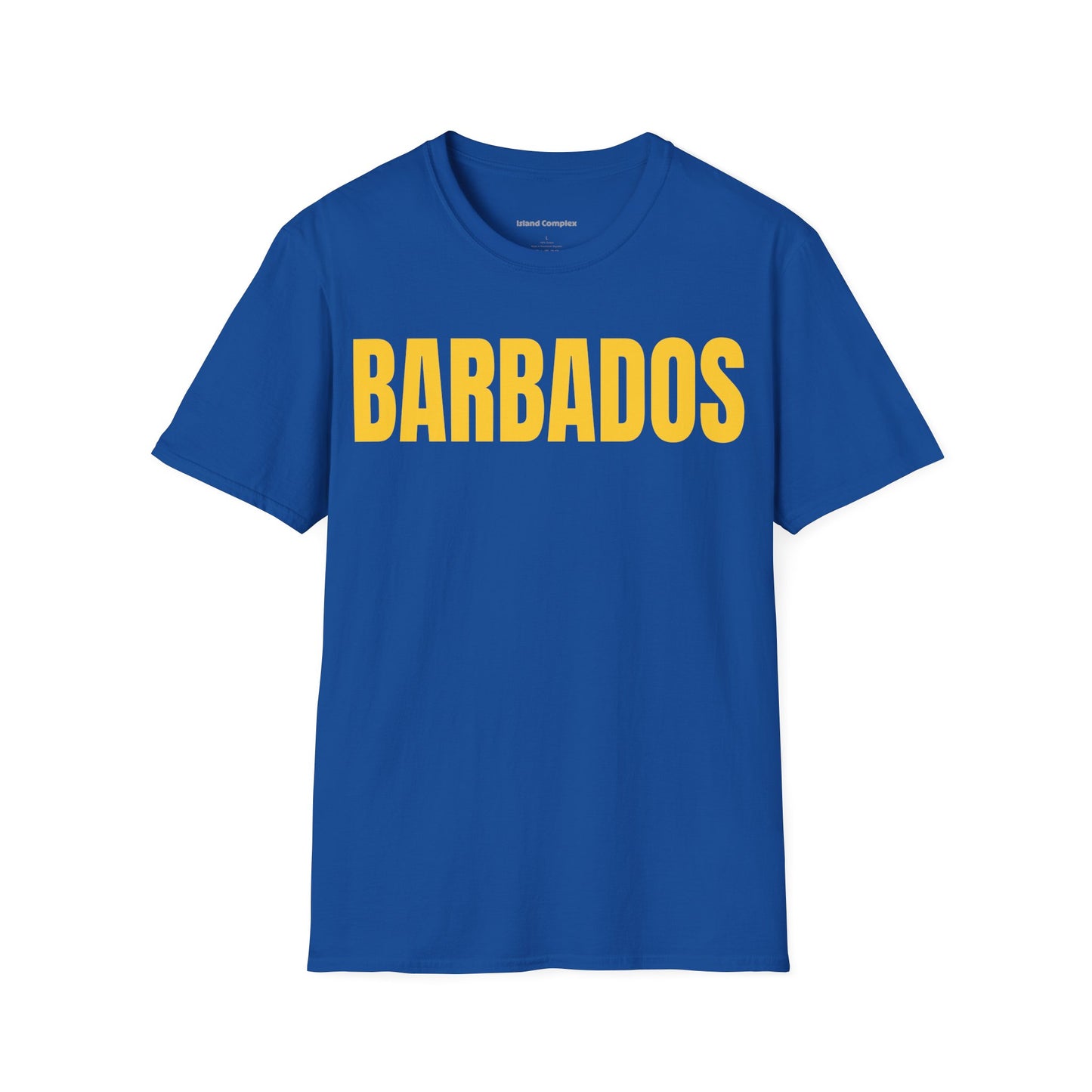 Barbados Motto Series YELLOW TEXT Unisex T-Shirt