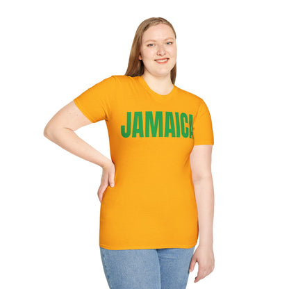 Jamaica Motto Series GREEN TEXT Unisex T-Shirt