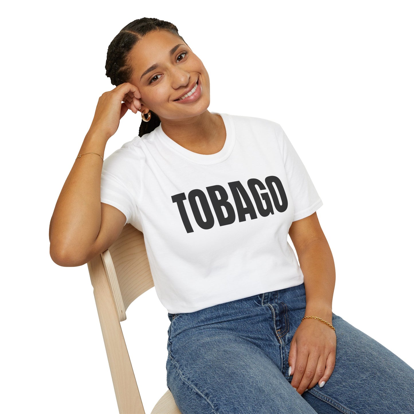 Tobago Motto Series BLACK TEXT Unisex T-Shirt