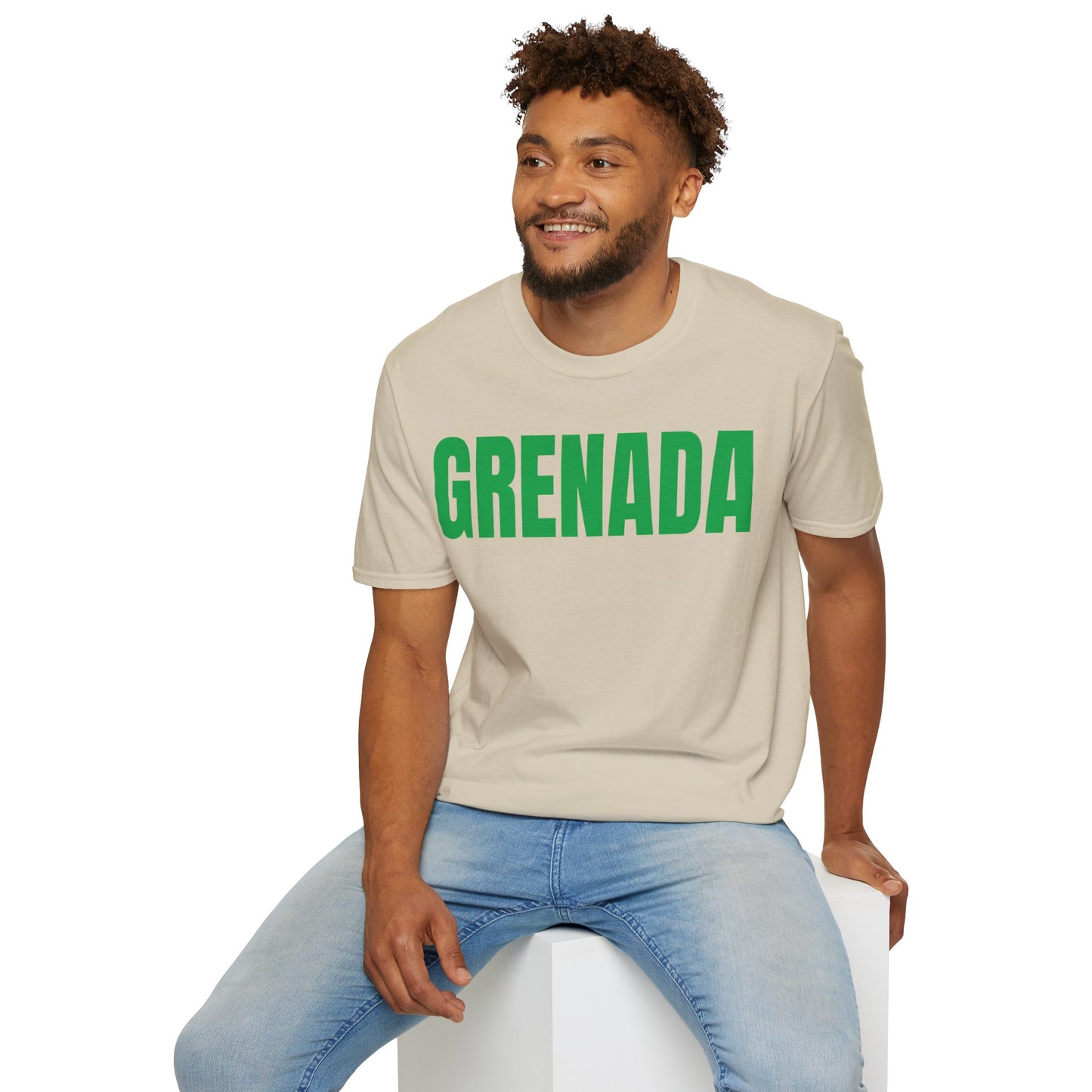 Grenada Motto Series GREEN TEXT Unisex T-Shirt