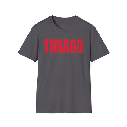 Tobago RED TEXT Unisex Softstyle T-Shirt