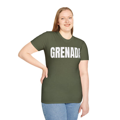 Grenada Motto Series WHITE TEXT Unisex T-Shirt