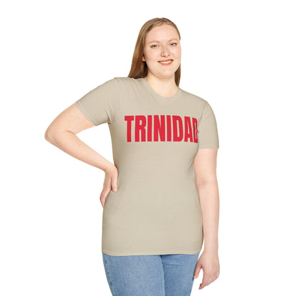 Trinidad RED TEXT Unisex Softstyle T-Shirt