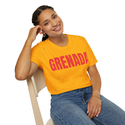 Grenada RED TEXT Unisex T-Shirt