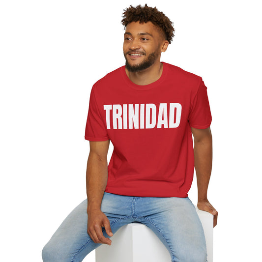 Trinidad WHITE TEXT Unisex T-Shirt