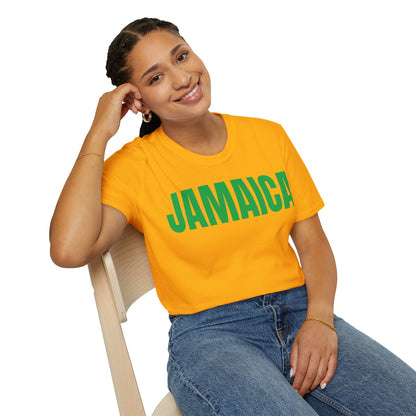 Jamaica Motto Series GREEN TEXT Unisex T-Shirt