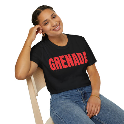 Grenada RED TEXT Unisex T-Shirt