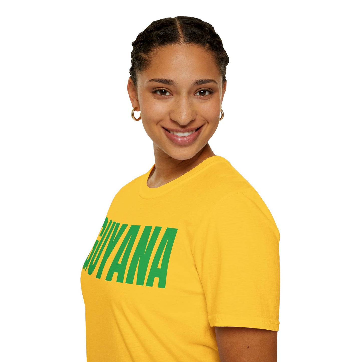 Guyana Motto Series GREEN TEXT Unisex T-Shirt