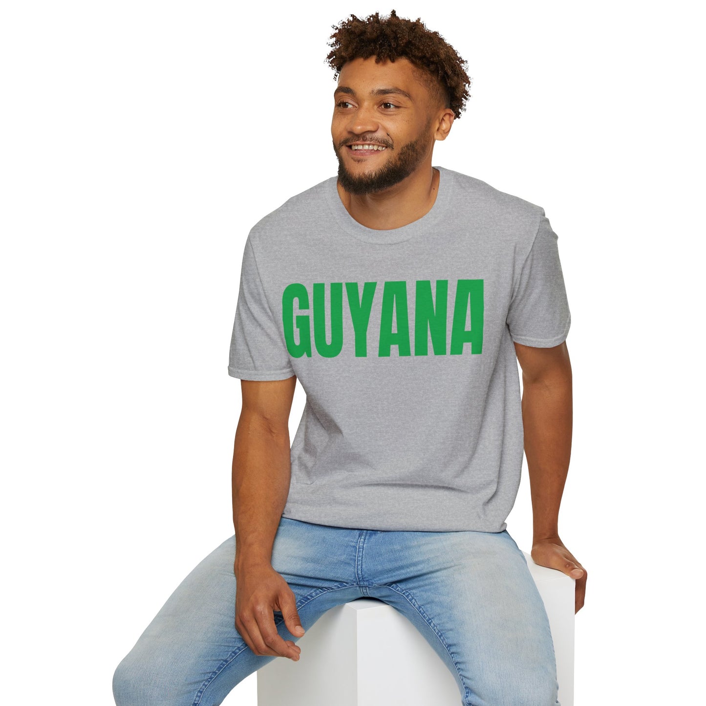 Guyana GREEN TEXT Unisex T-Shirt