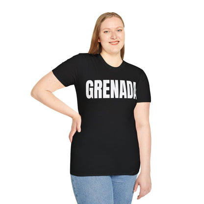 Grenada Motto Series WHITE TEXT Unisex T-Shirt