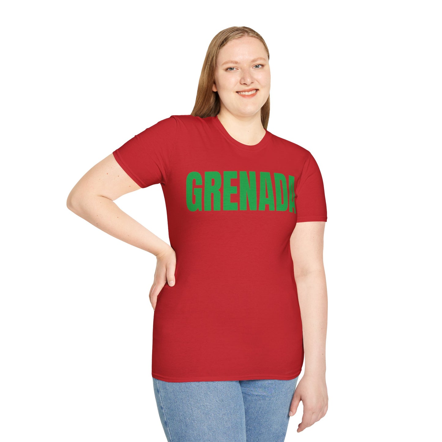 Grenada Motto Series GREEN TEXT Unisex T-Shirt