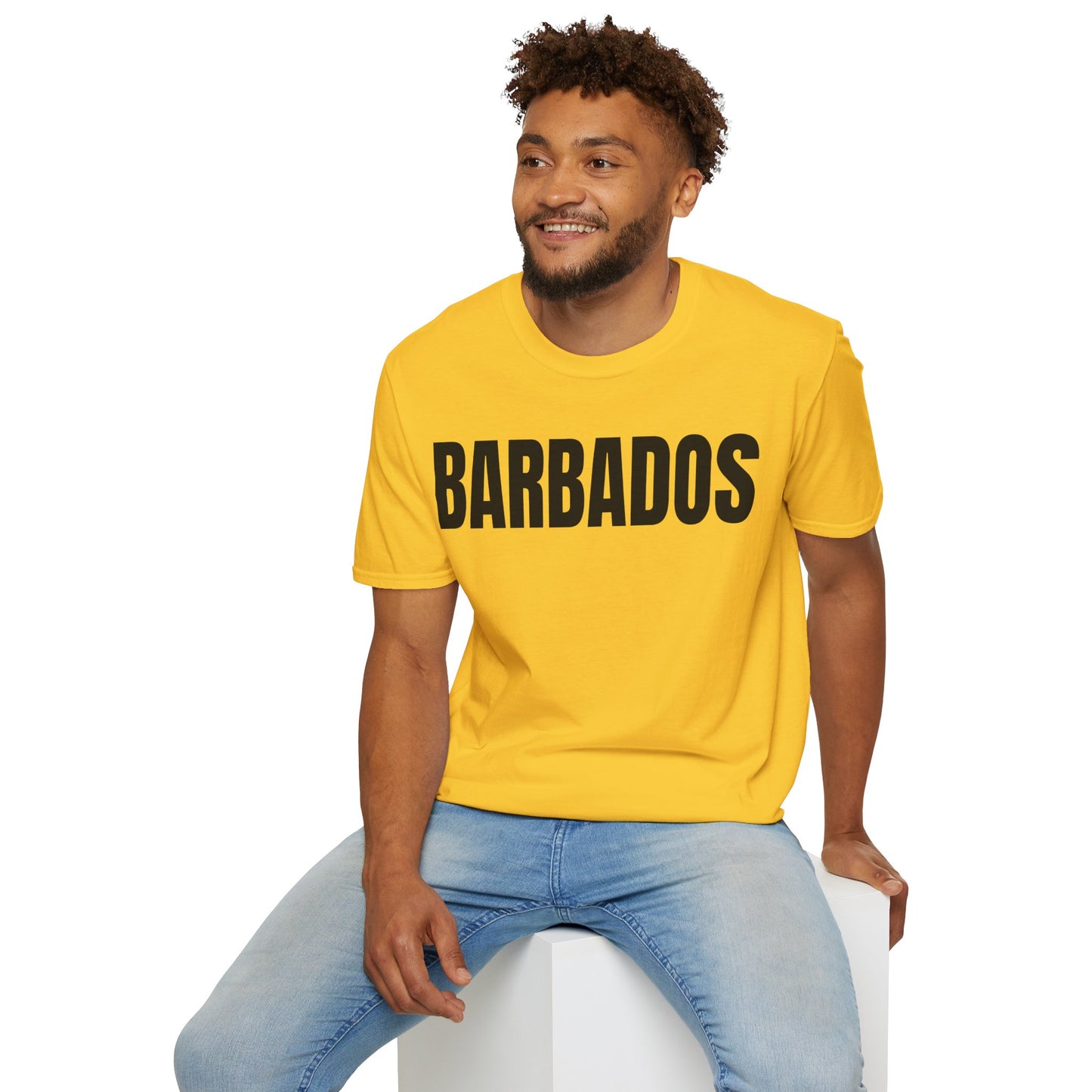 Barbados Motto Series BLACK TEXT Unisex T-Shirt