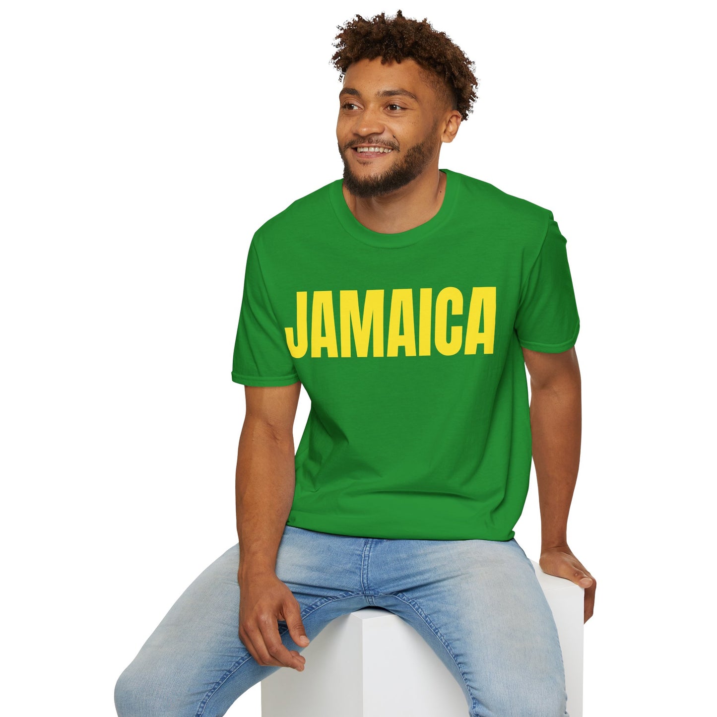 Jamaica Motto Series YELLOW TEXT Unisex T-Shirt