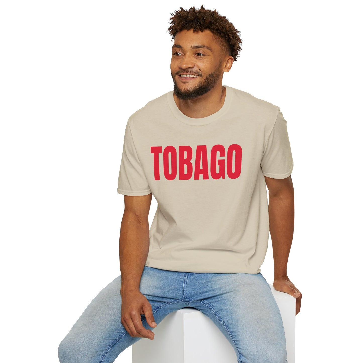 Tobago Motto Series RED TEXT Unisex T-Shirt