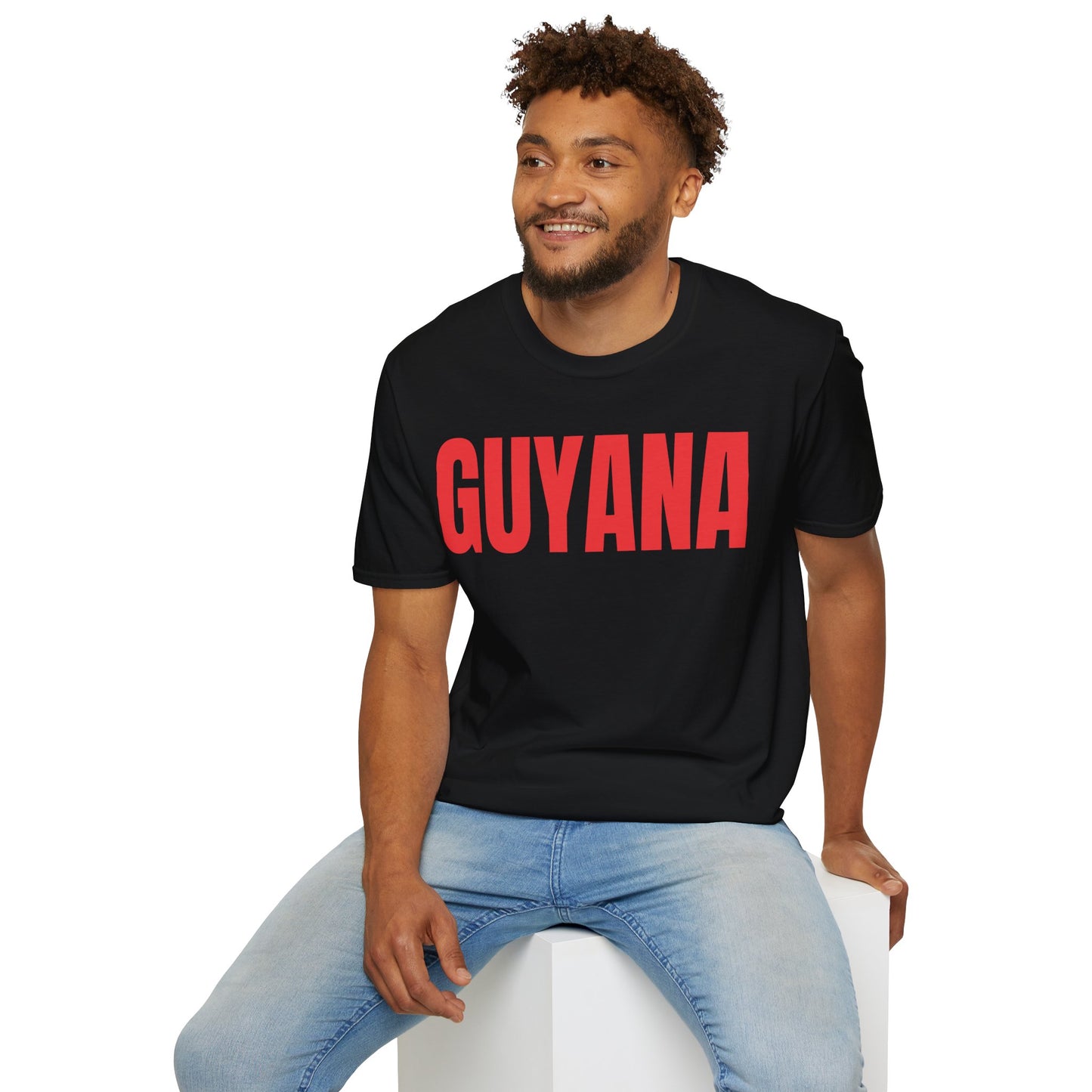 Guyana Motto Series RED TEXT Unisex T-Shirt