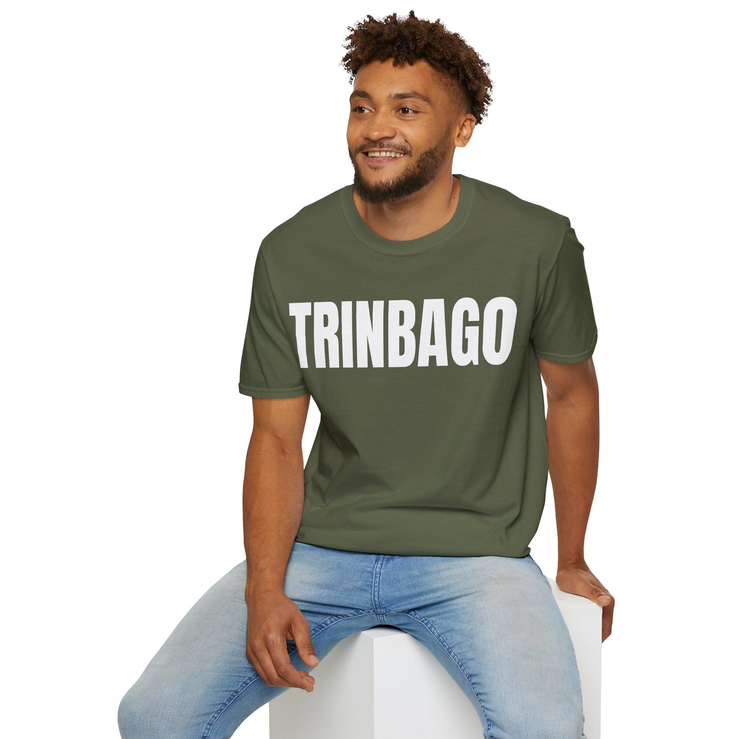 Trinbago WHITE TEXT Unisex  T-Shirt