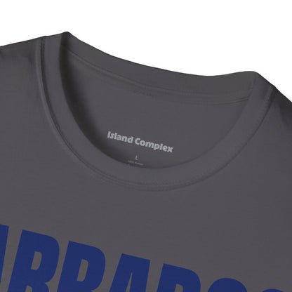 Barbados Motto Series BLUE TEXT Unisex T-Shirt