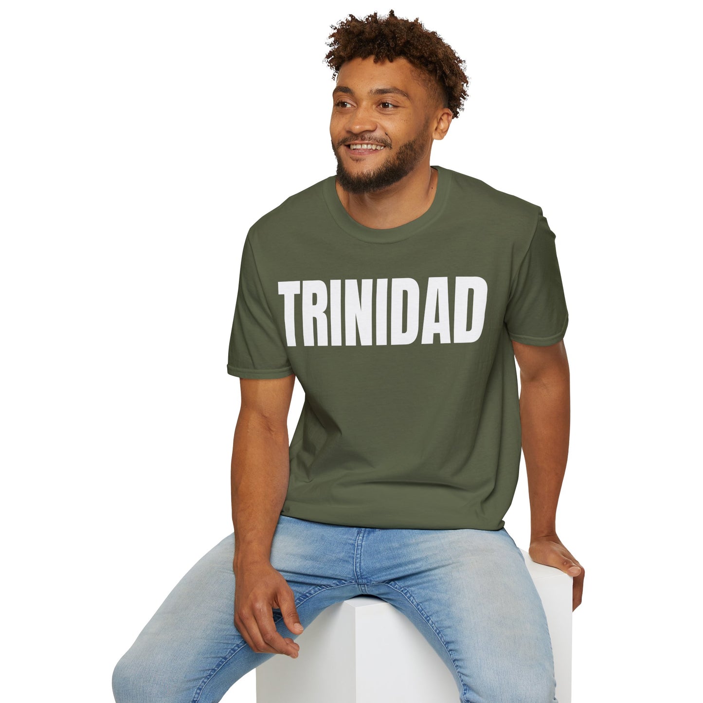 Trinidad Motto Series WHITE TEXT Unisex T-Shirt