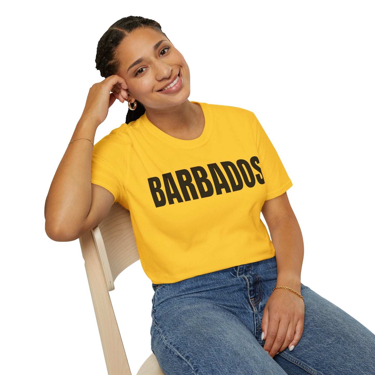 Barbados Motto Series BLACK TEXT Unisex T-Shirt