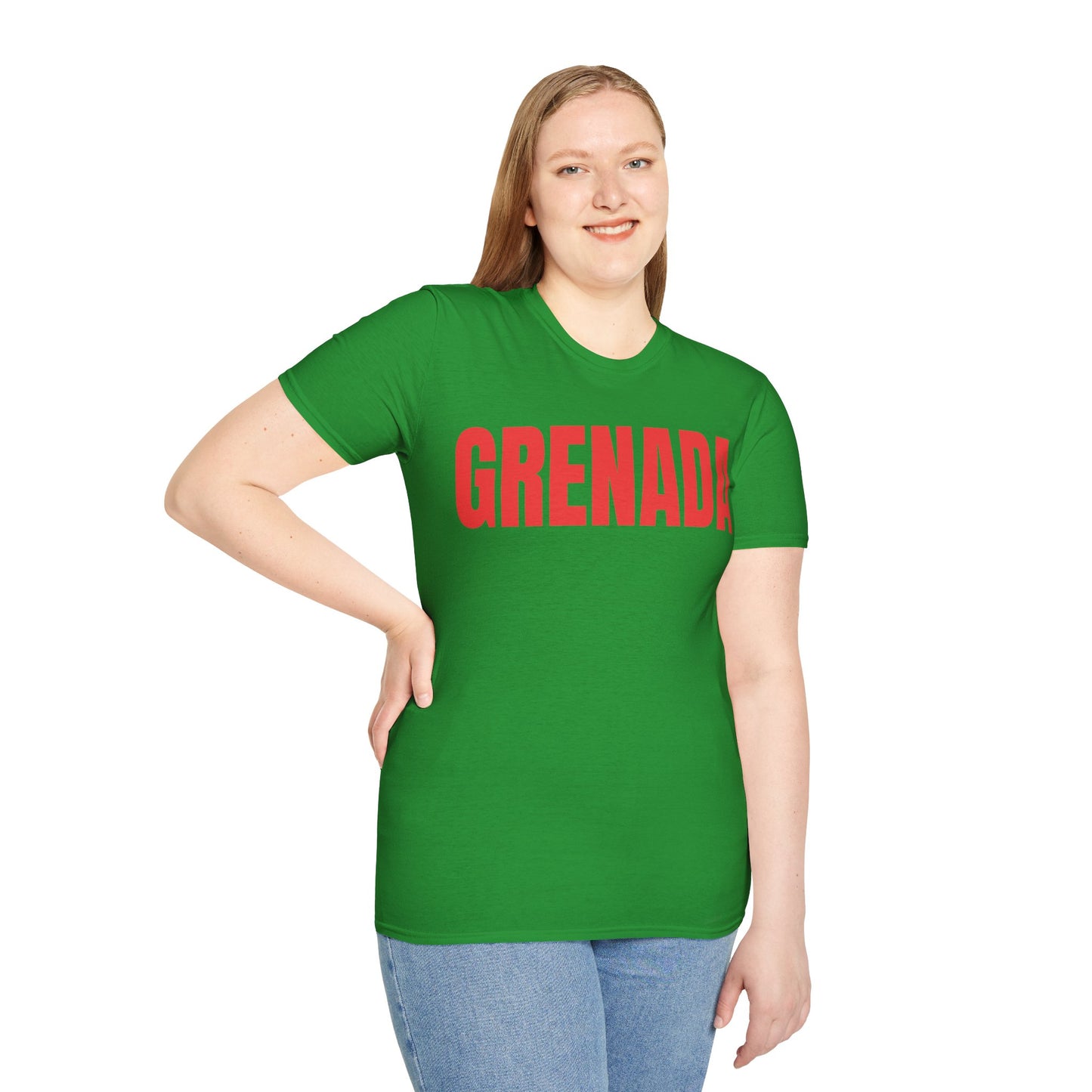 Grenada RED TEXT Unisex T-Shirt