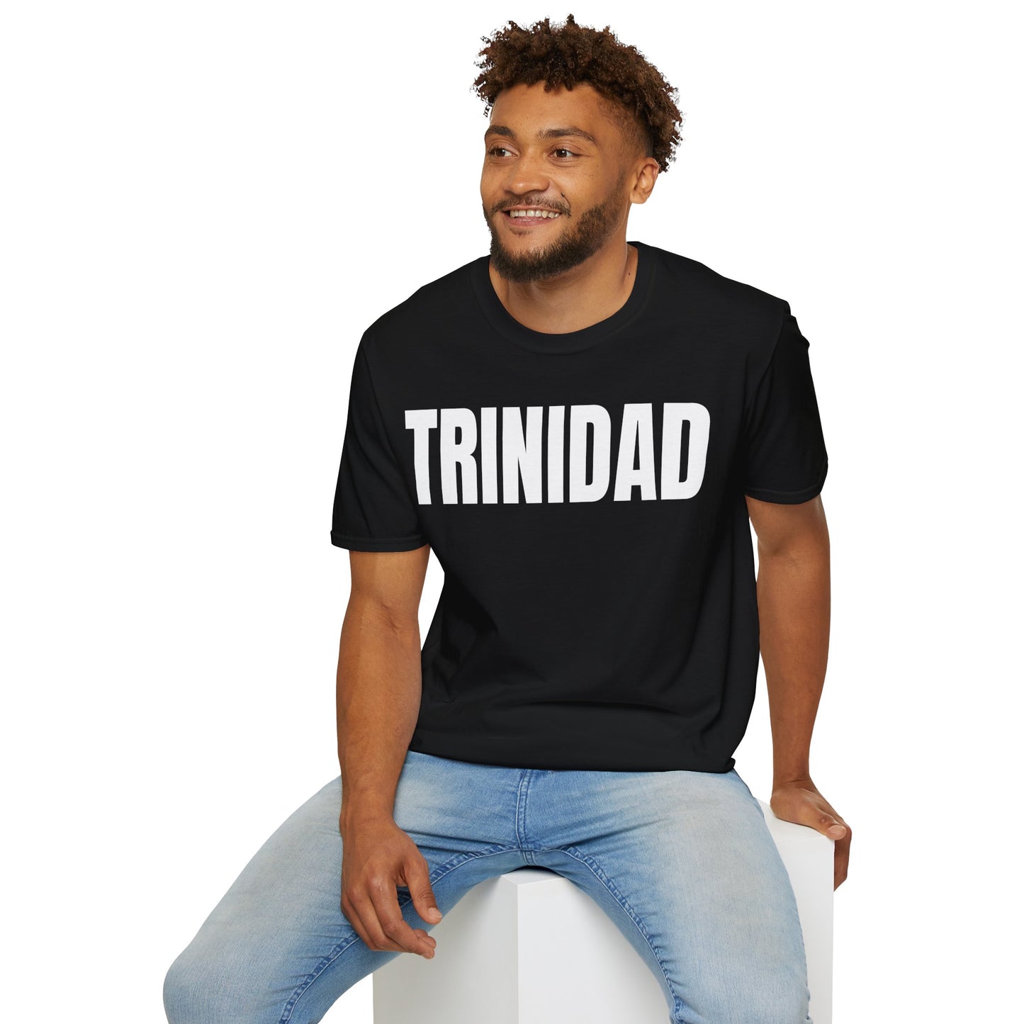 Trinidad Motto Series WHITE TEXT Unisex T-Shirt