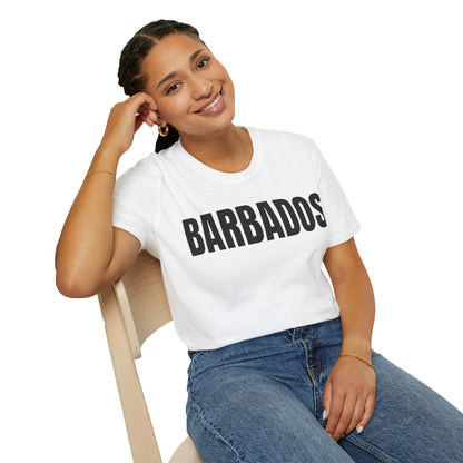 Barbados BLACK TEXT Unisex T-Shirt