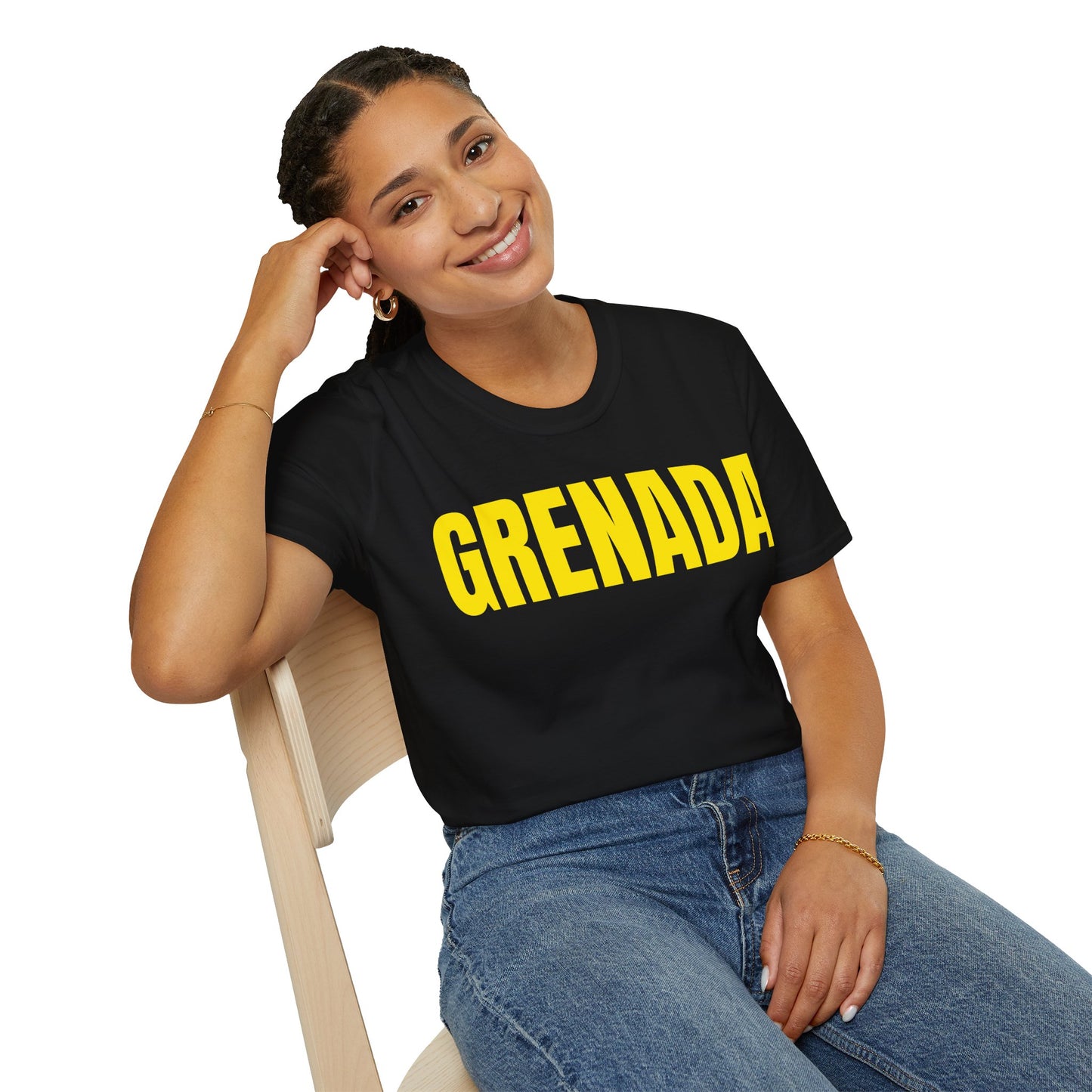 Grenada Motto Series YELLOW TEXT Unisex T-Shirt