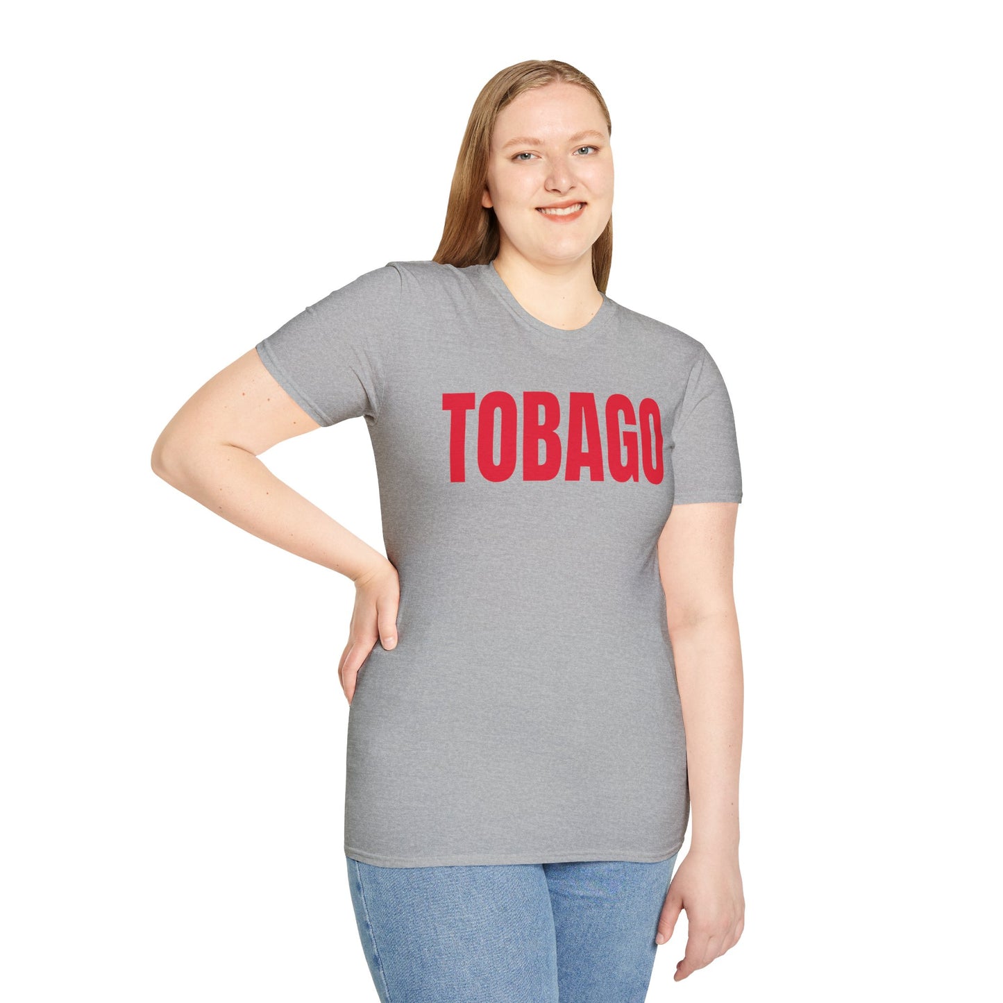 Tobago Motto Series RED TEXT Unisex T-Shirt