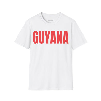 Guyana Motto Series RED TEXT Unisex T-Shirt