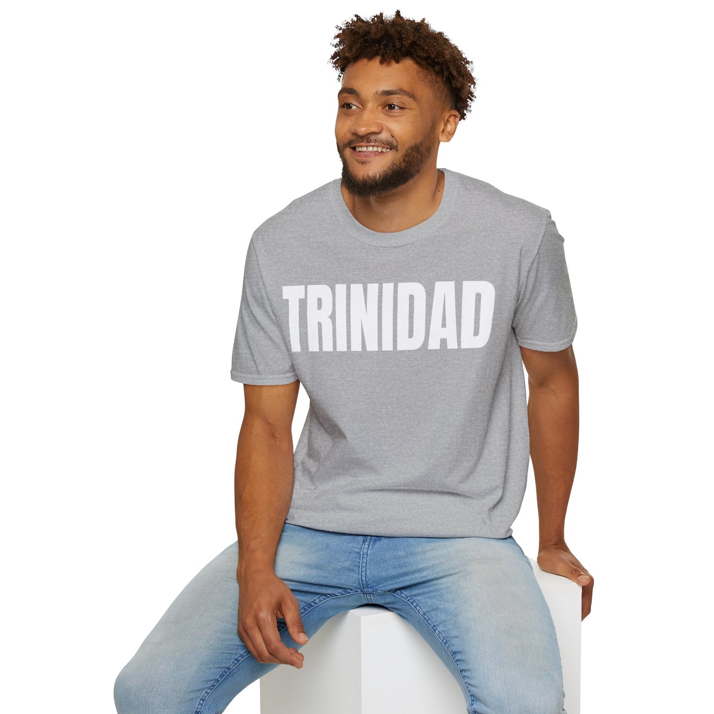 Trinidad WHITE TEXT Unisex T-Shirt