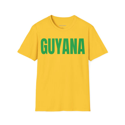 Guyana GREEN TEXT Unisex T-Shirt