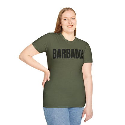 Barbados Motto Series BLACK TEXT Unisex T-Shirt