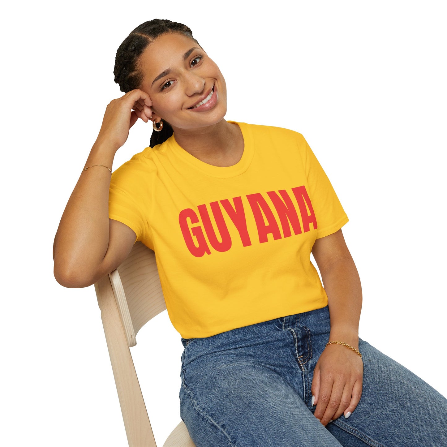 Guyana Motto Series RED TEXT Unisex T-Shirt